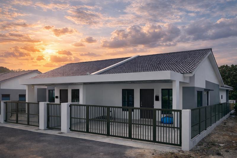 RUMAH BERKEMBAR SETINGKAT DI JUNJONG,KULIM - 1