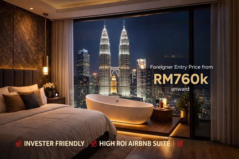 KLCC - Property Entry Costing From RM 700K | Foreigner 0% Downpayment GRR 4% - Fully Furnished - 1