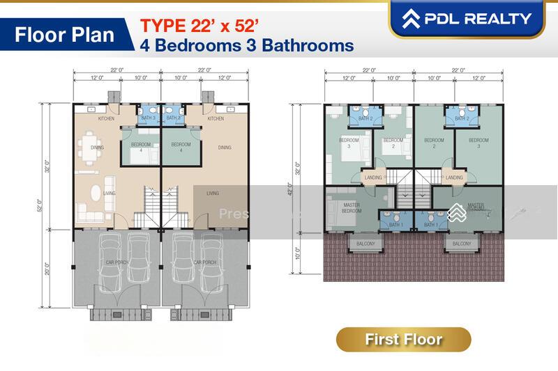Malim Nawar New 2 Storey Terrace 22x52' - 3