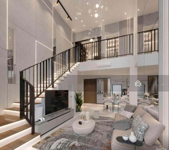 Bungalow Semi-D Duplex condo Fully Furnished walk to MRT with L-shape balcony from 1110sqft-2500sqft - 1