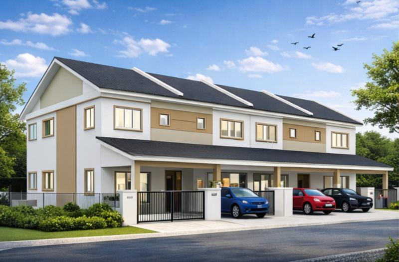 RUMAH TERES DUA TINGKAT DI KEPALA BATAS - 5